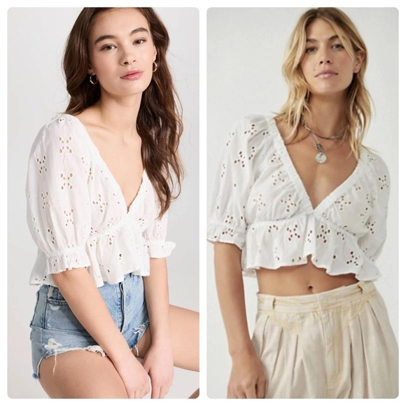 Free People | Prairie Cottagecore Coastal Cowgirl Gardenia Top Golden Girl | M - Picture 6 of 12